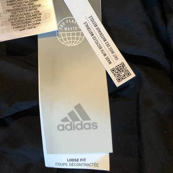 Brand New Women's Adidas ESSENTIALS REPEAT LOGO LOOSE-FIT WINDBREAKER - Picture 8 of 12